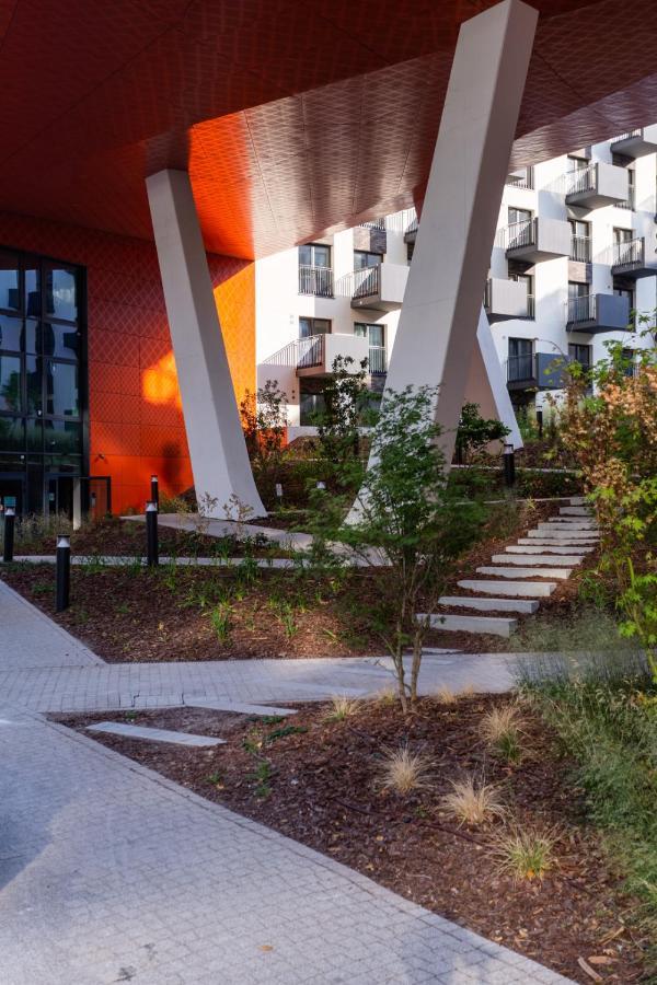 Luxurycity Apartment With Terrace Wrocław Buitenkant foto