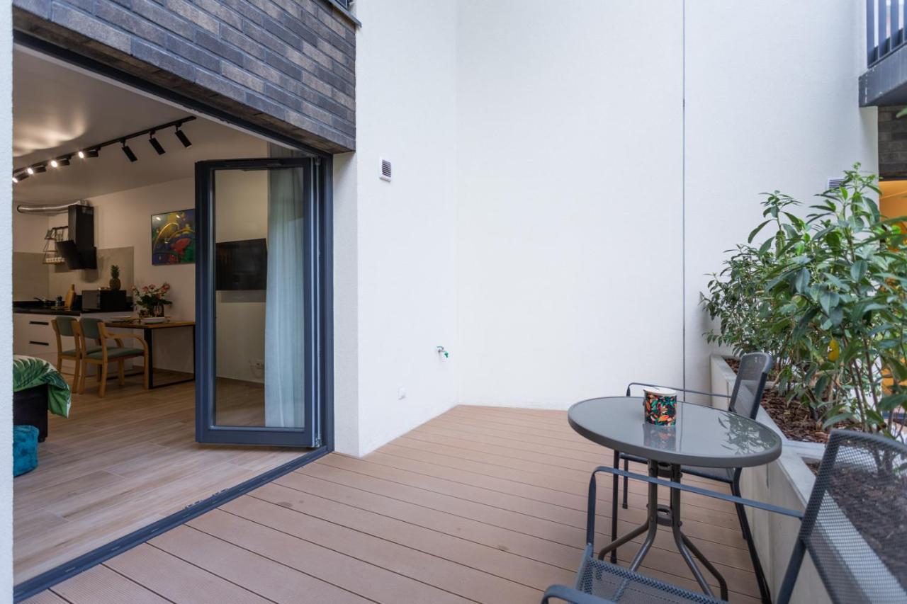 Luxurycity Apartment With Terrace Wrocław Buitenkant foto
